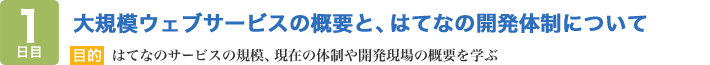 大規模ウェブサービスの概要と、はてなの開発体制について